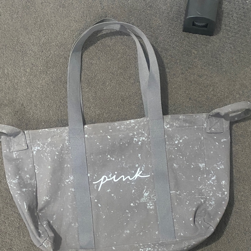 PINK Victoria's Secret Splatter‎ Gray Tote